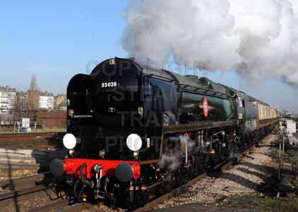 Purchase photo of 35028 CLAN LINE at London - Clapham Junction